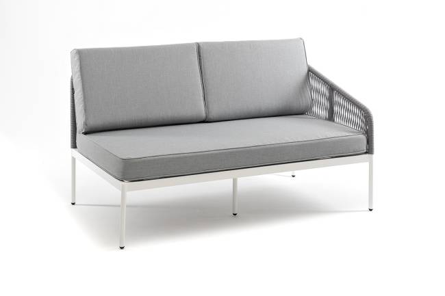 "Канны" левый модуль плетеный из роупа, каркас алюминий темно-серый (RAL7024) шагрень, роуп темно-серый круглый, ткань темно-серая "Канны" левый модуль плетеный из роупа, каркас алюминий темно-серый (RAL7024) шагрень, роуп темно-серый круглый, ткань темно-серая