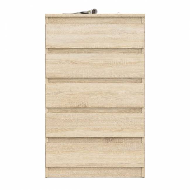 Узкий комод пять ящиков Мори МК700.5 цвет дуб сонома