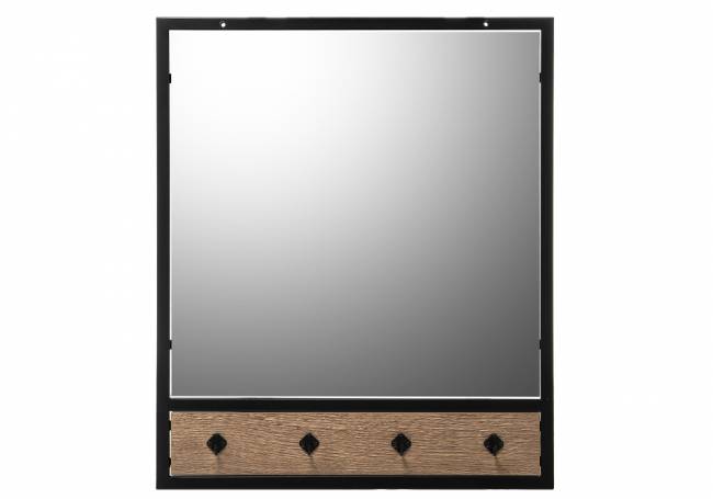 Лофт дуб велингтон / черный матовый