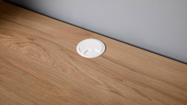 Компьютерный стол с системой хранения Комфорт 12.71 цвет гикори рокфорд натуральный/сатин Компьютерный стол с системой хранения Комфорт 12.71 цвет гикори рокфорд натуральный/сатин