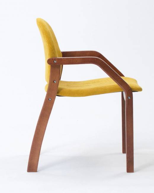 Стул-кресло Джуно 2.0 орех/жёлтый