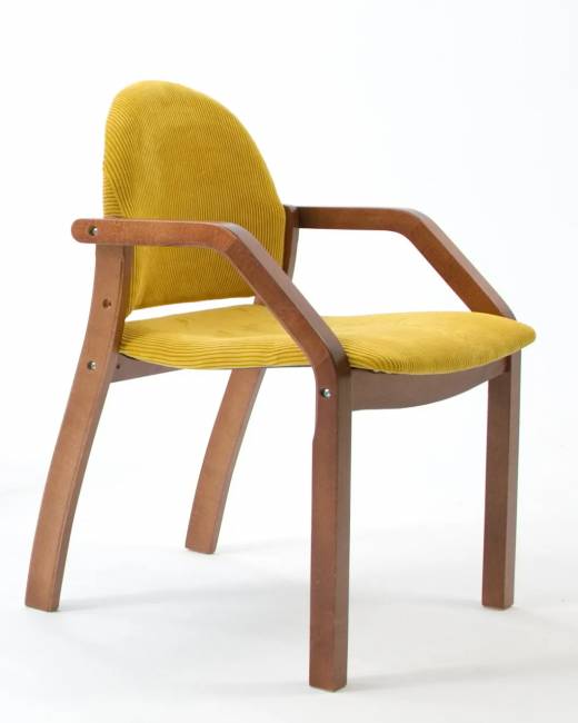 Стул-кресло Джуно 2.0 орех/жёлтый