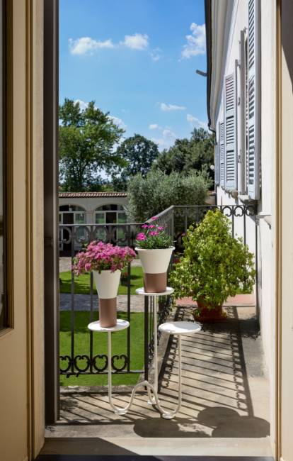 Ваза для цветов Mimosa лен, карамельный Ø245х250 мм Ваза для цветов Mimosa лен, карамельный Ø245х250 мм