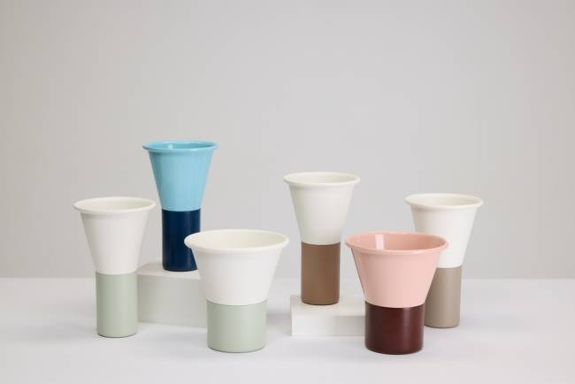 Ваза для цветов Mimosa лен, карамельный Ø245х250 мм Ваза для цветов Mimosa лен, карамельный Ø245х250 мм