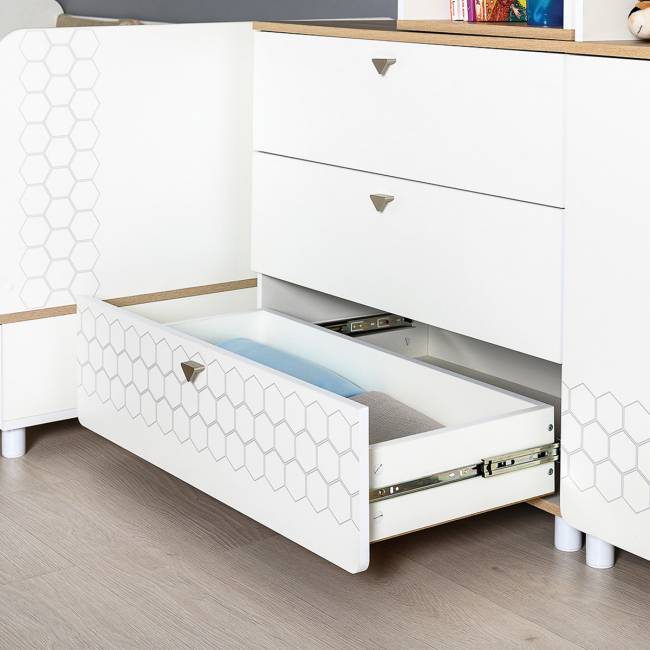 Детская стенка Эйп цвет белый/дуб белый