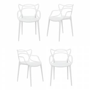 Комплект из 4-х стульев Masters белый Комплект из 4-х стульев Masters белый