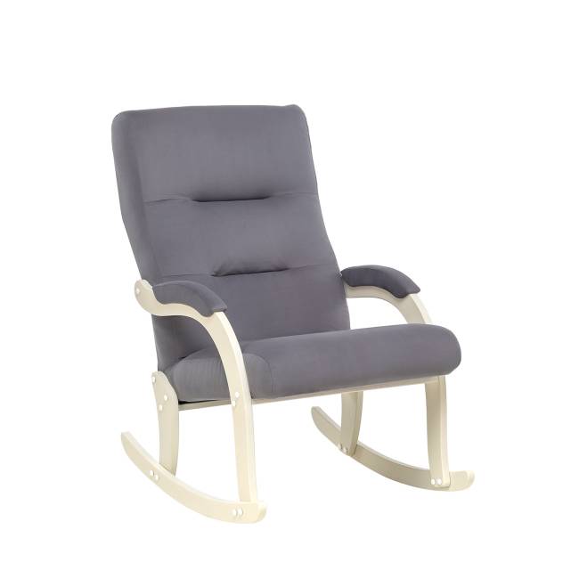Кресло-качалка Leset Дэми Слоновая кость V32 серый Кресло-качалка Leset Дэми Слоновая кость V32 серый